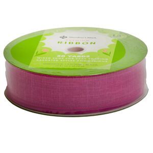 Member's Mark Premium Wired Ribbon 50 Yards 1-1/2 in Width, Bright Pink
